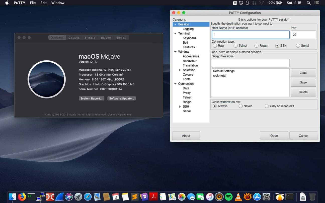 putty for mac 10.13